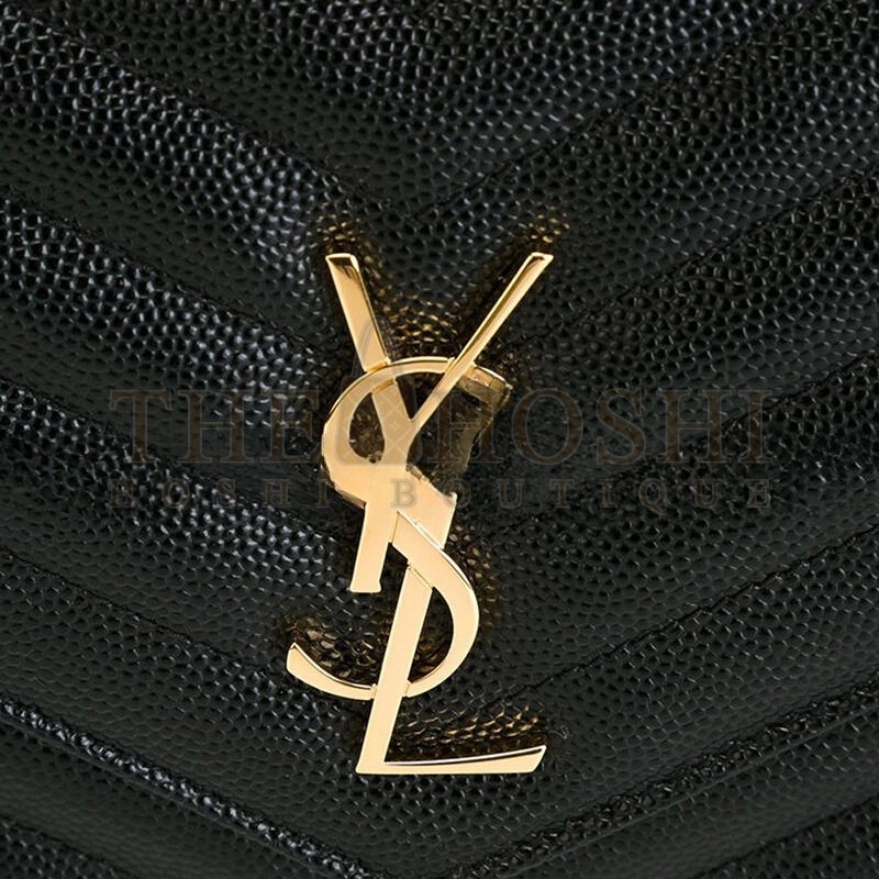 Y51 CASSANDRE ENVELOPE CHAIN WALLET IN GRAIN DE POUDRE LEATHER 393953BOW011000 (19*11.5*4cm) Master Quality